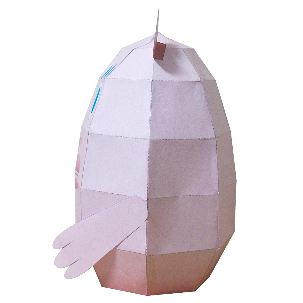 【無料版有】ペーパークラフト(クチビルオバケ)