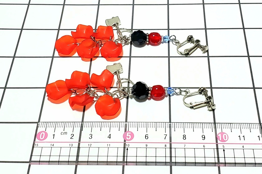 【ゲ謎】水木イメージイヤリング斧ver.【ピアス交換可】