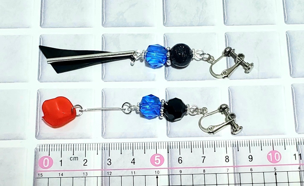 【ゲ謎】水木イメージイヤリング【ピアス交換可】