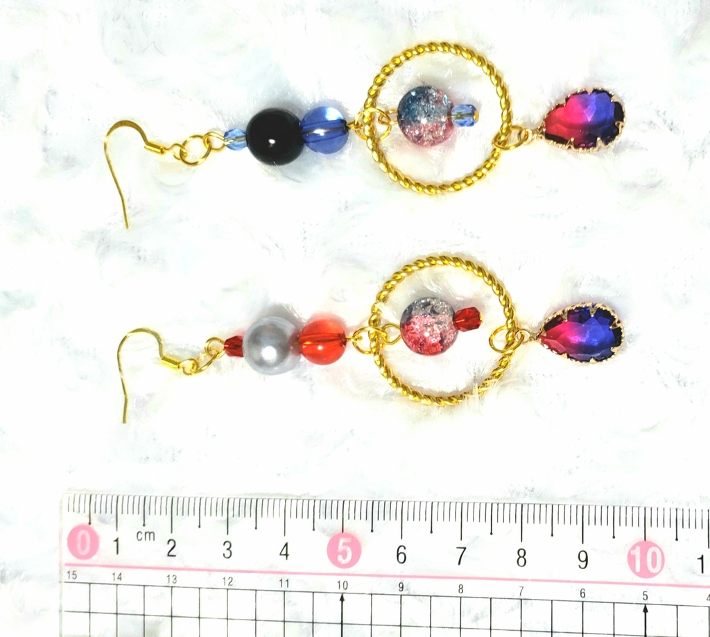 【ゲ謎】父水イメージピアス【イヤリング交換可】