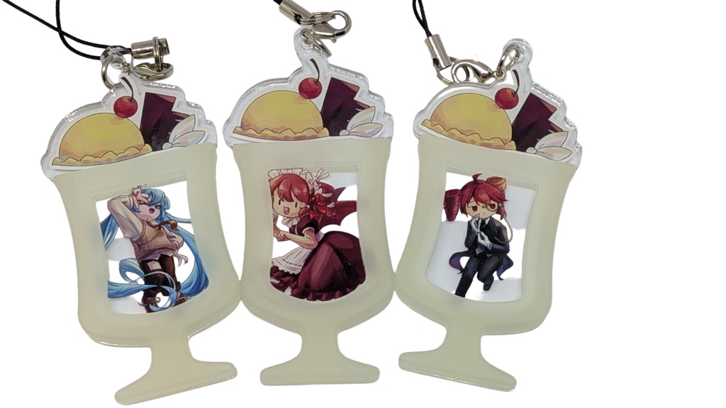 うちの子蓄光キーホルダー