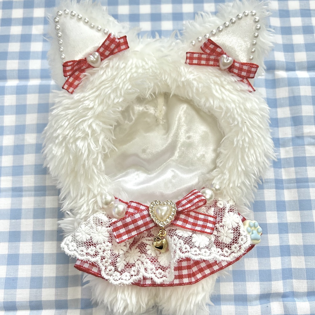 学マス】ちびぐるみ用ぬい服 猫耳着ぐるみ - となりサーカス - BOOTH