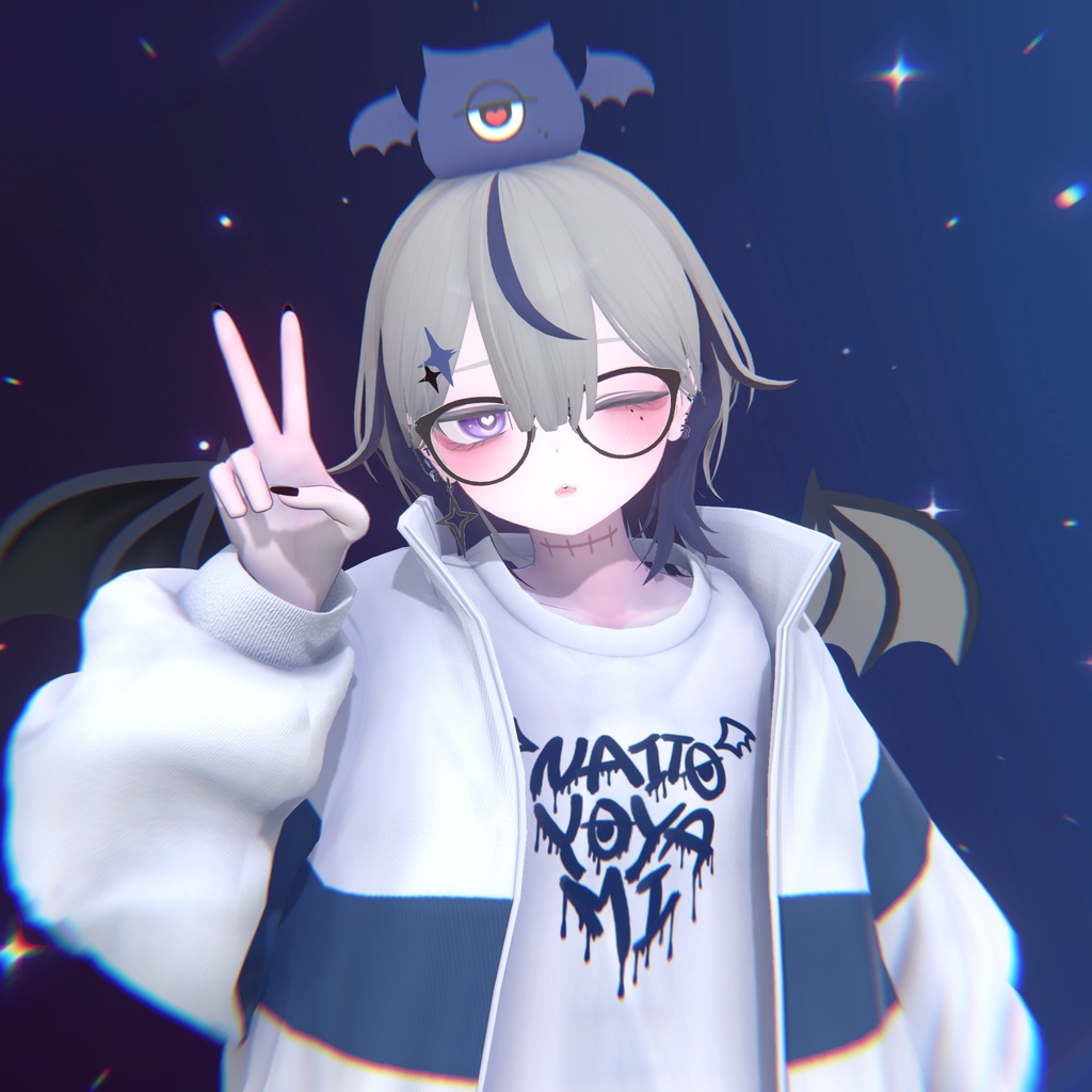 夜闇ないとグラフィックT✨