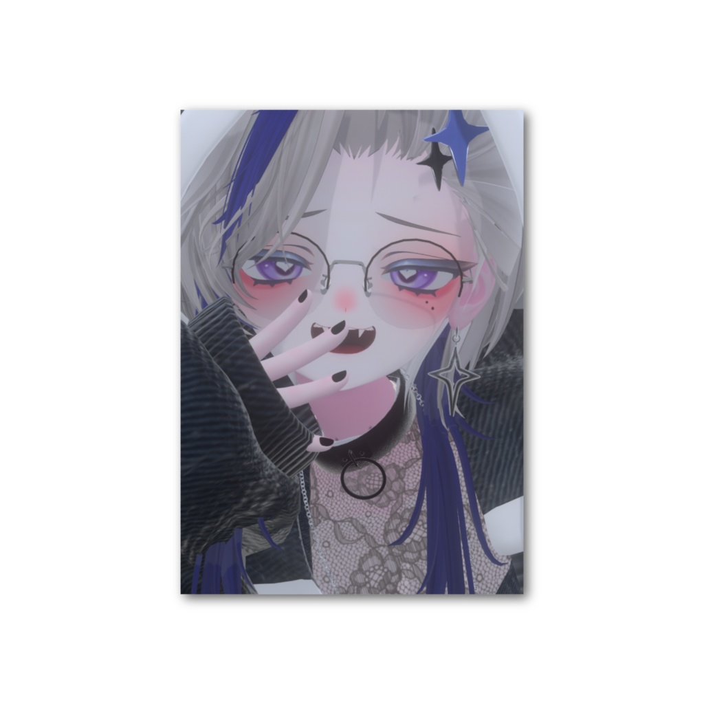 【チェキ風】ガチ恋距離！(？)自撮りっぽい写メカード📷