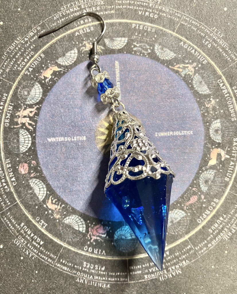 《片耳用》深海のペンデュラム　ピアス　イヤリング