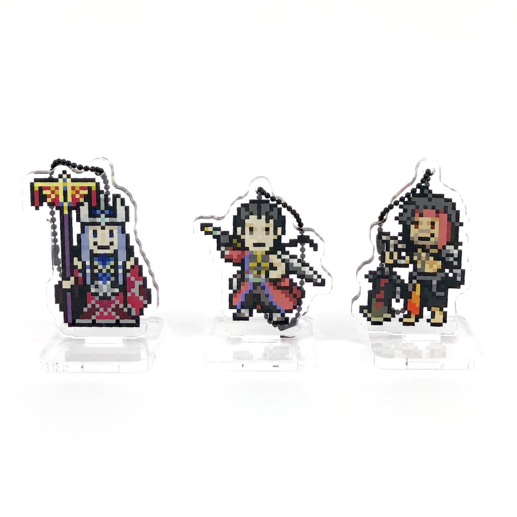 【ドット絵】おっさん三人旅アクリルフィギュア