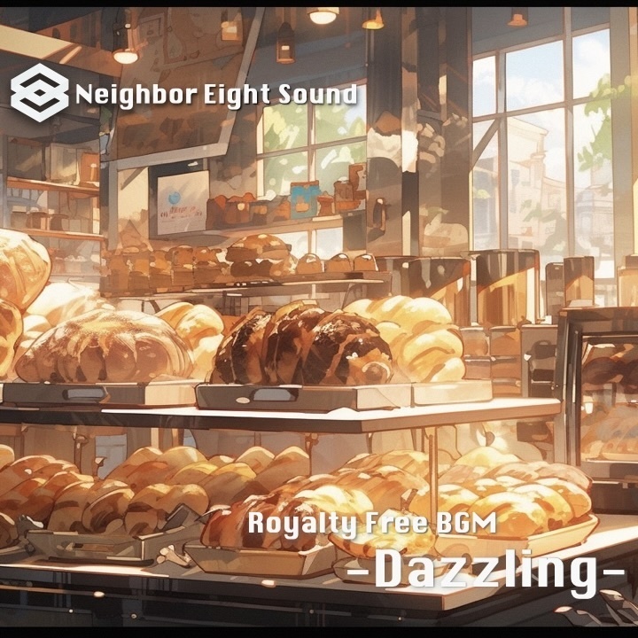【ロイヤリティフリーBGM】おいしい街角のパン屋さんの曲『Dazzling』