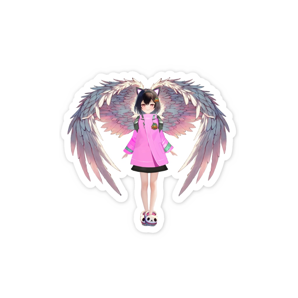 悪究麗ちゃんステッカー(女神Ver.)