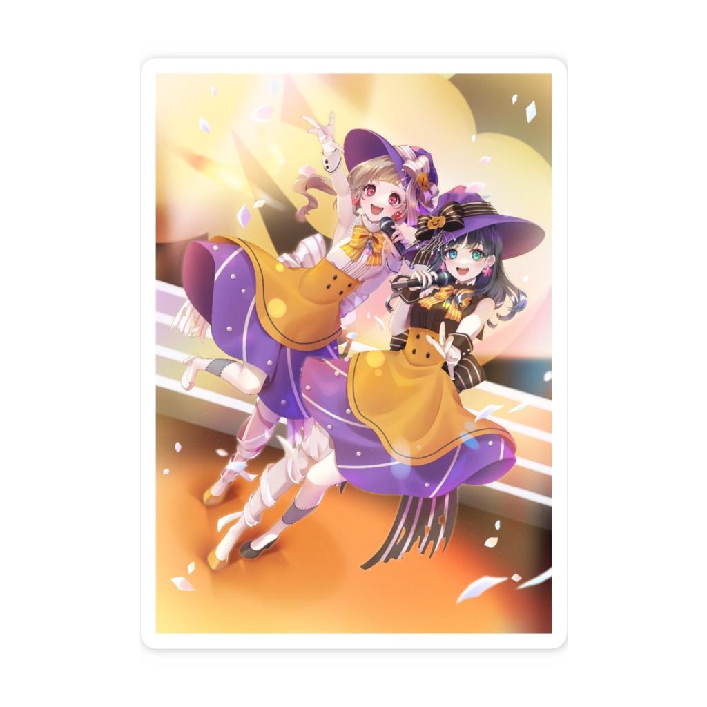 スマホステッカー Halloween Live【莉愛音リア・花撫シア】