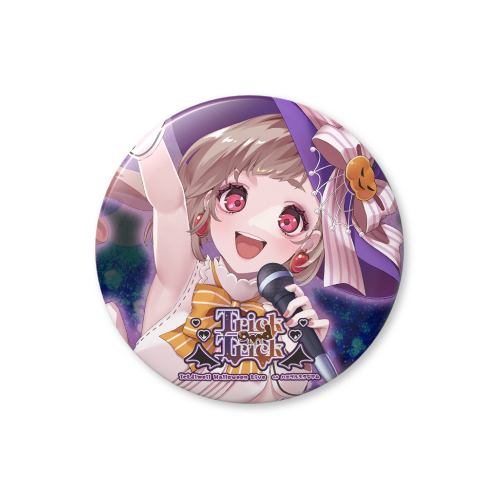 缶バッジ Halloween Live キービジュアルVer.【莉愛音リア/花撫シア】