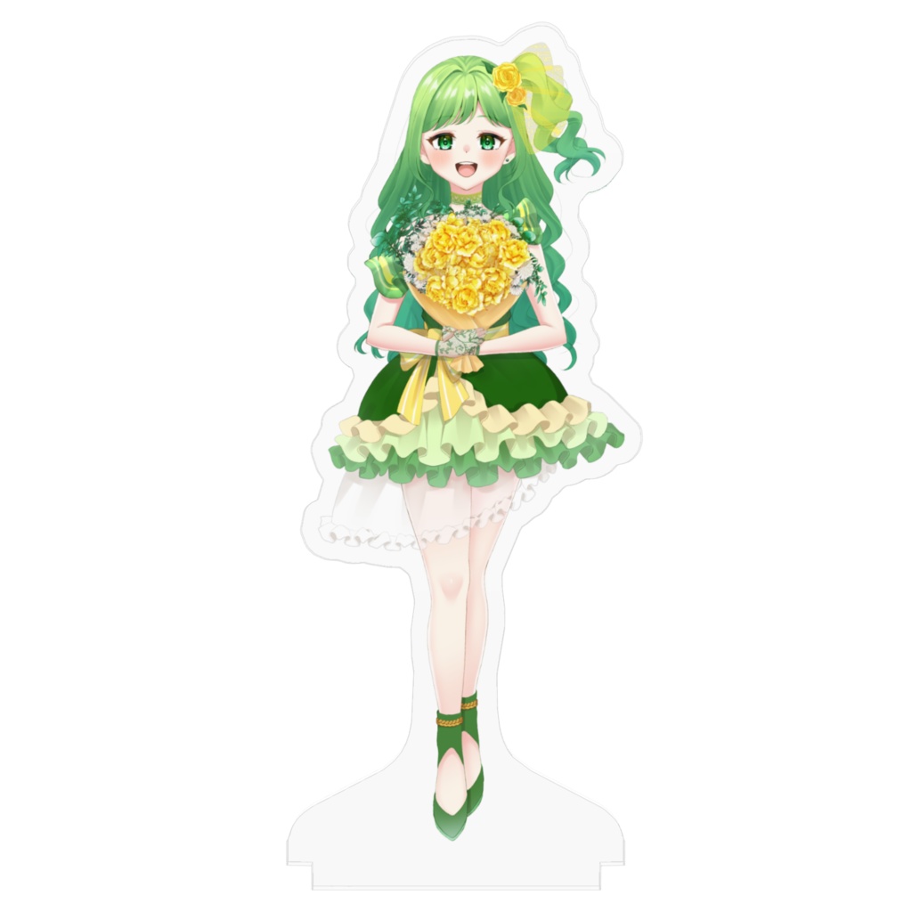 翠緑萌黄 アクリルスタンド パーティードレス 花束ver.