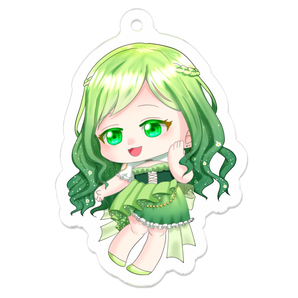 翠緑萌黄 アクリルキーホルダー 初期衣装