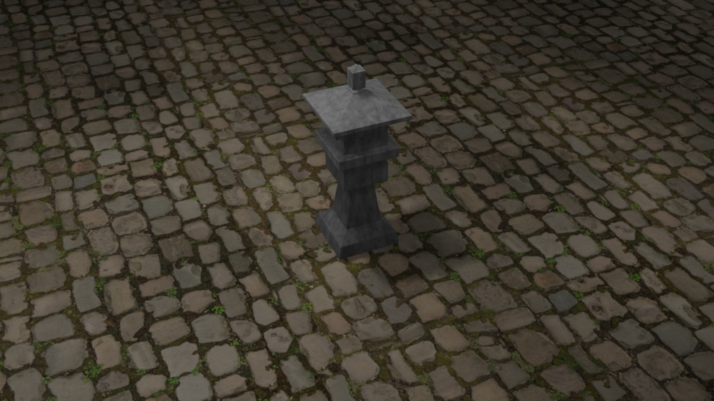 [3D]灯篭-とうろう[Blender][OBJ]