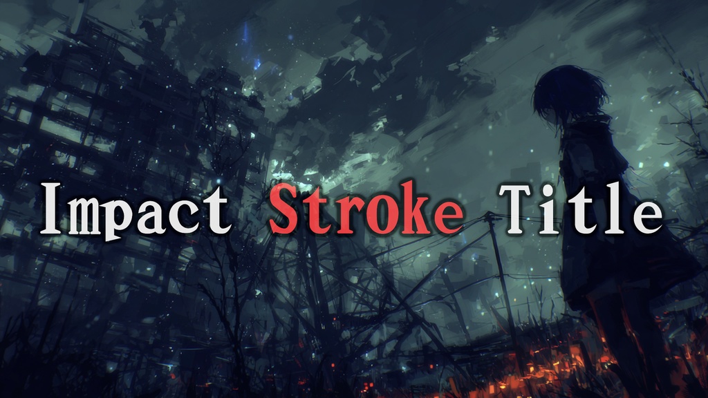 インパクト抜群のストローク文字！Impact Stroke Title[Premiere Pro][MOGRT]