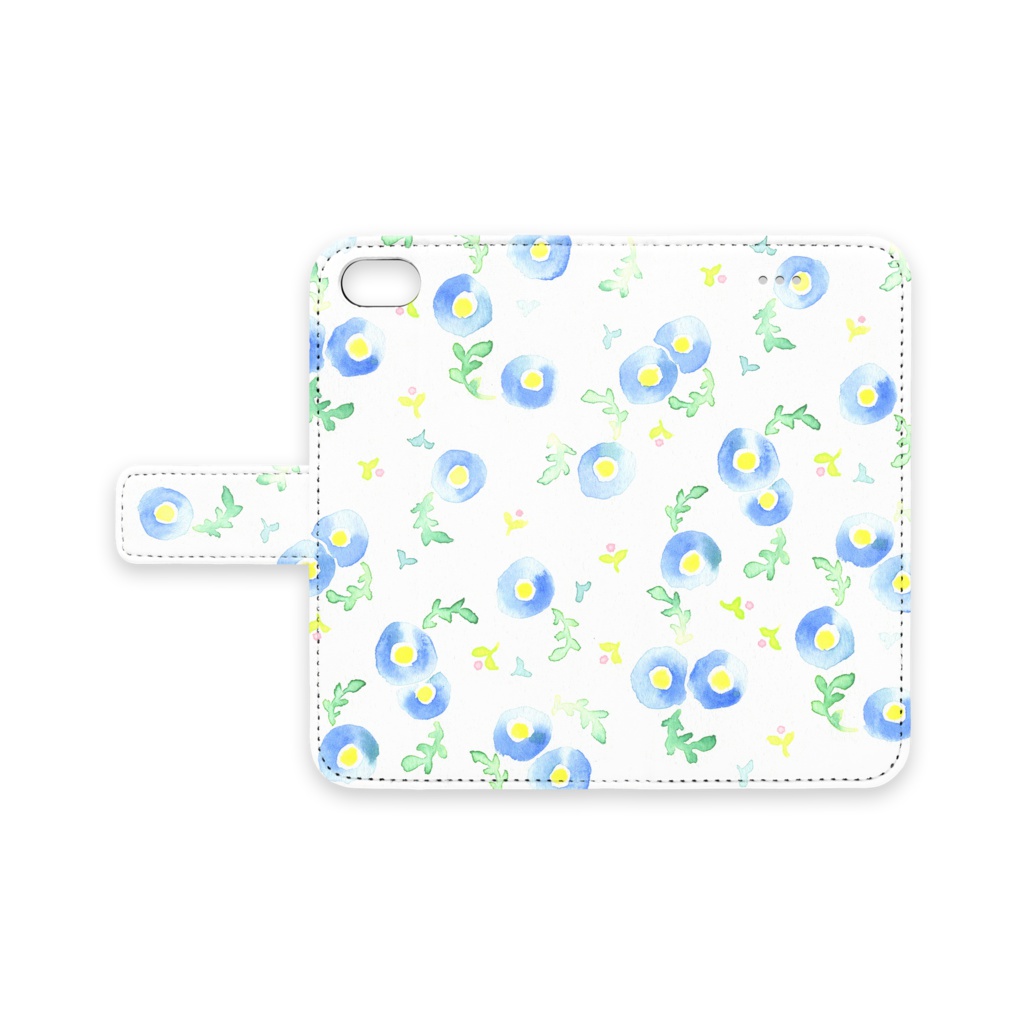 手帳型iPhoneケース　/　花