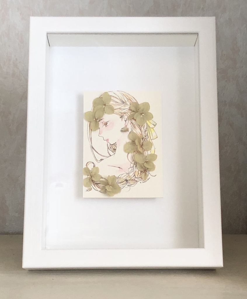 【ATCミニ原画／額装】その横顔