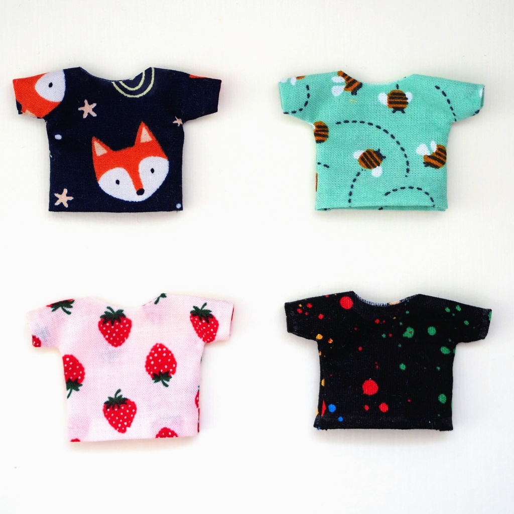 柄Tシャツ ねんどろいどどーる服 オビツ11服