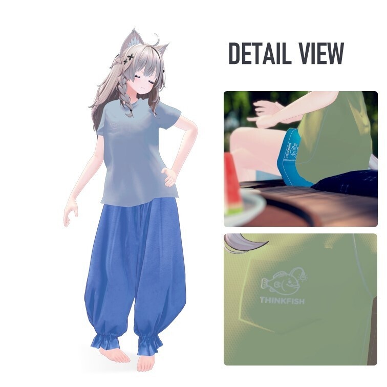 【7アバター対応 / MA対応】基础款百搭T恤 (Basic Daily T-Shirt)