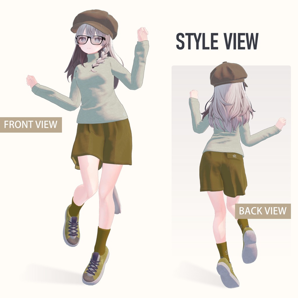 【13アバター対応 / MA対応】コーデュロイショートパンツ (Corduroy Shorts)