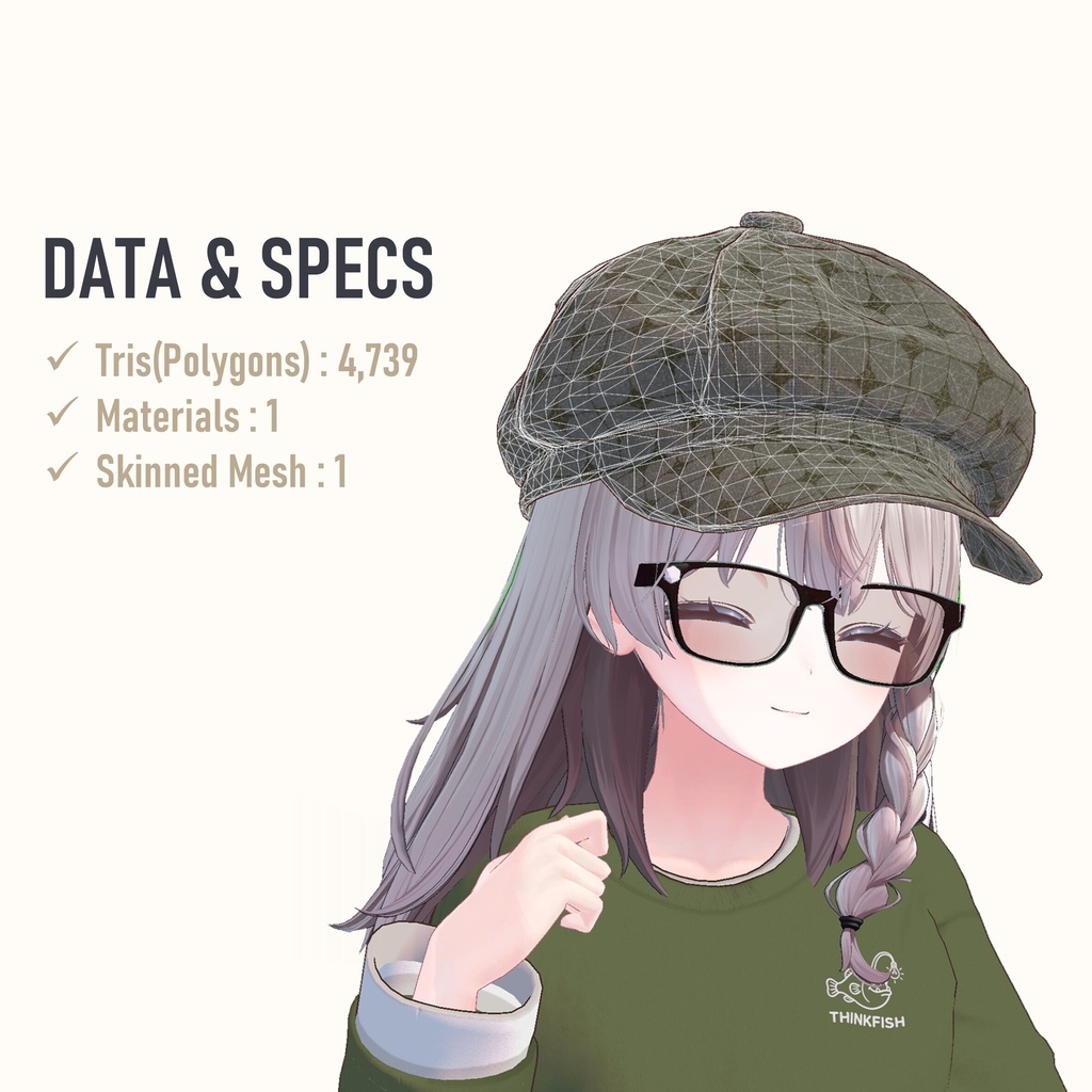 【MA対応】キャスケット (Casquette / Newsboy Cap)