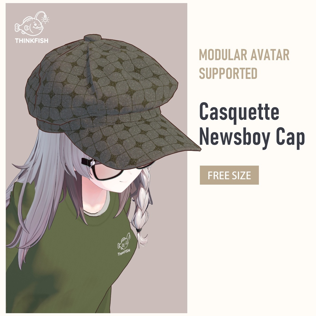 【MA対応】キャスケット (Casquette / Newsboy Cap)