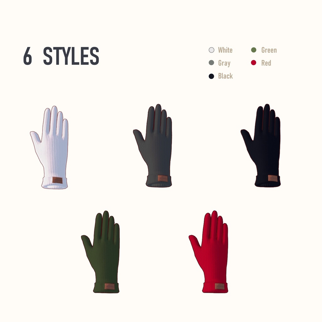 【11アバター対応 / MA対応】ニットグローブ (Knit Gloves)