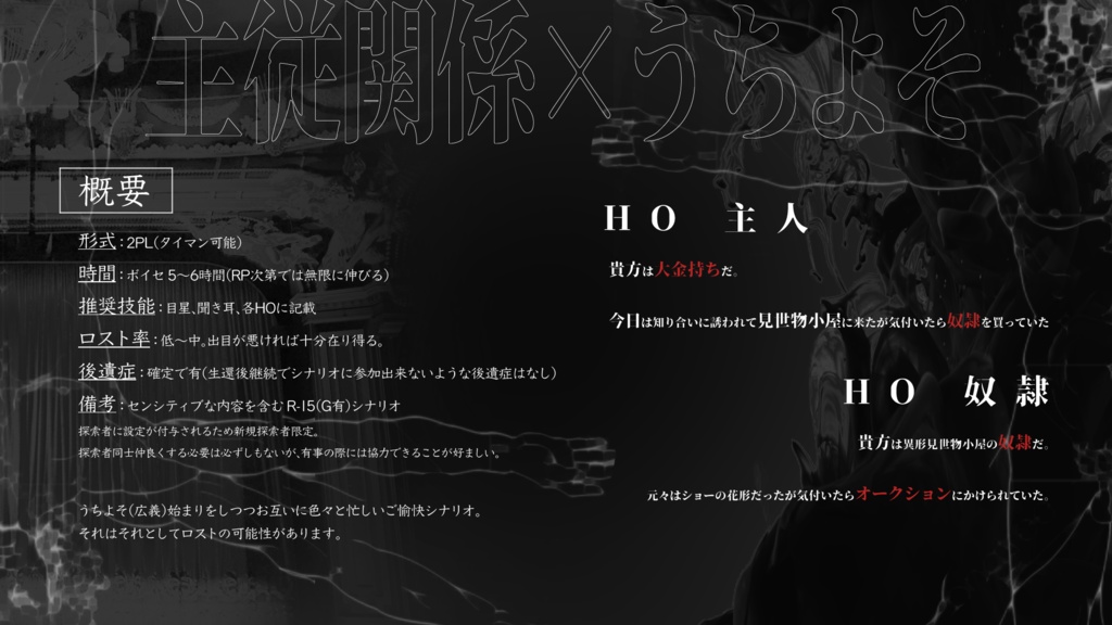 【CoC】Gafoold(2PL/タイマン)※R15(G)