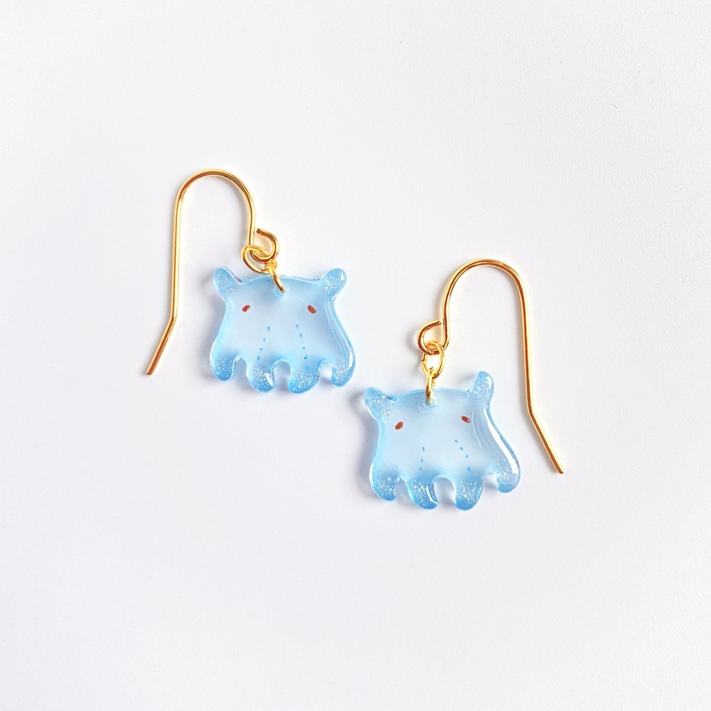 パステルブルーなメンダコ ピアス/イヤリング