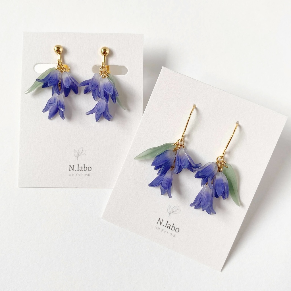 リンドウ ピアス/イヤリング