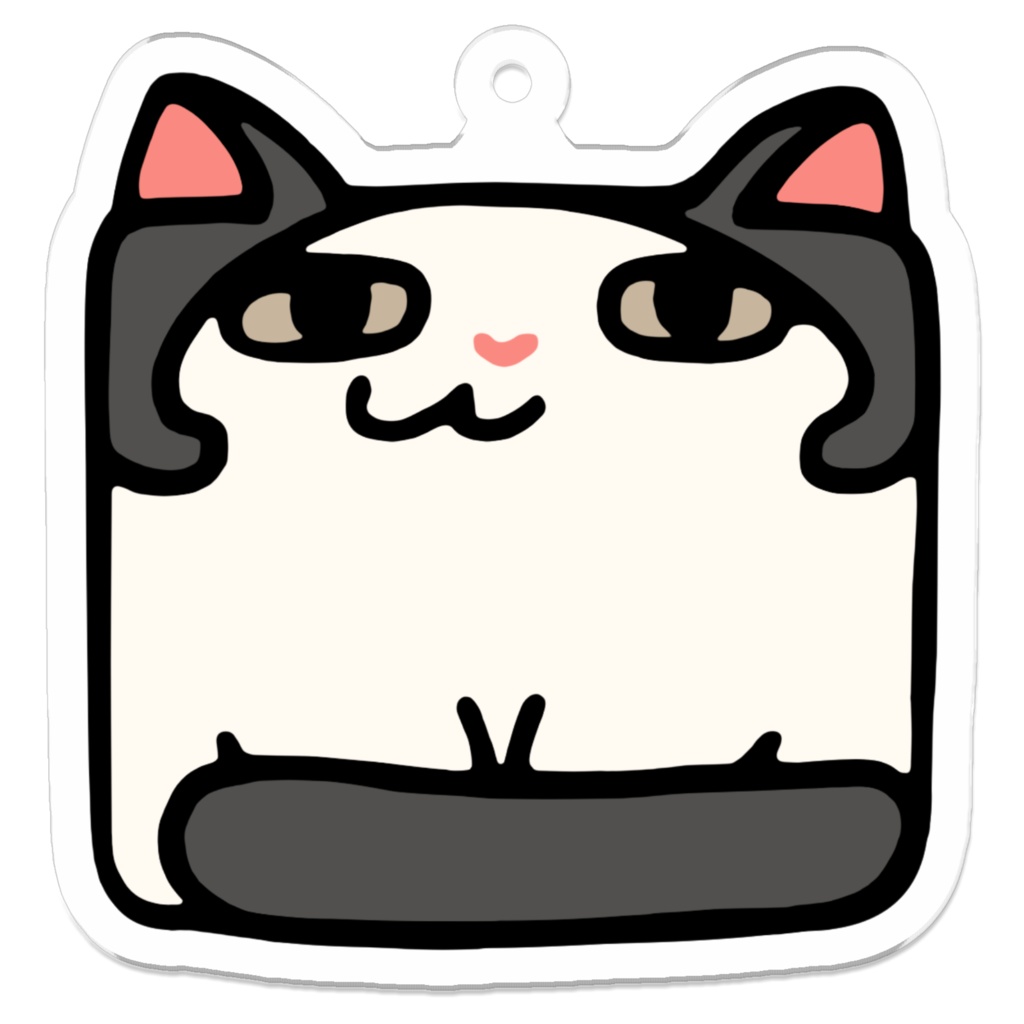 もみあげ猫アクキー