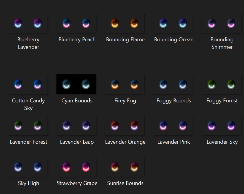 Bounding Shimmer Iris Pack