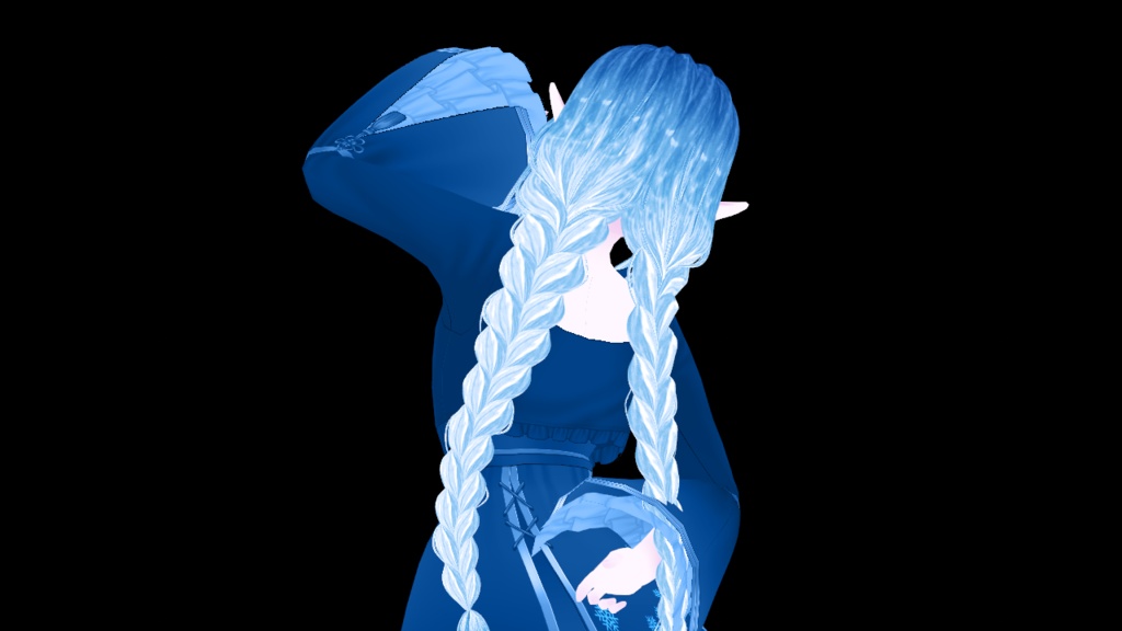 Ice Crystal Hair Texture