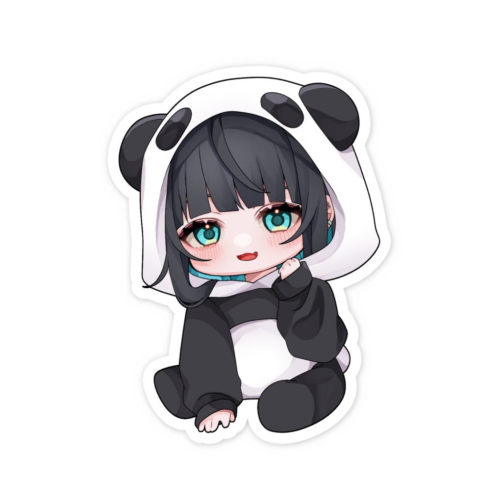 パンダスマホステッカー