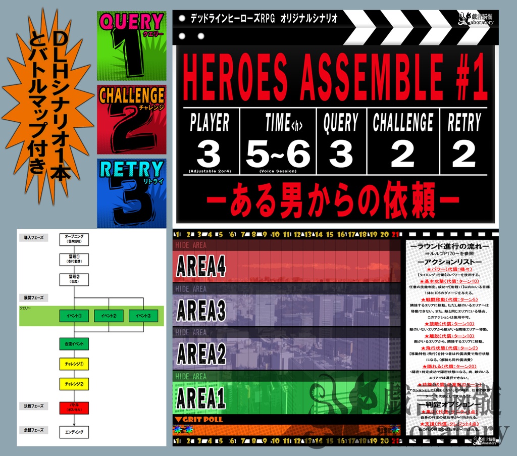 【デッドラインヒーローズRPG】ヒーローズ・アッセンブル#1_ある男からの依頼