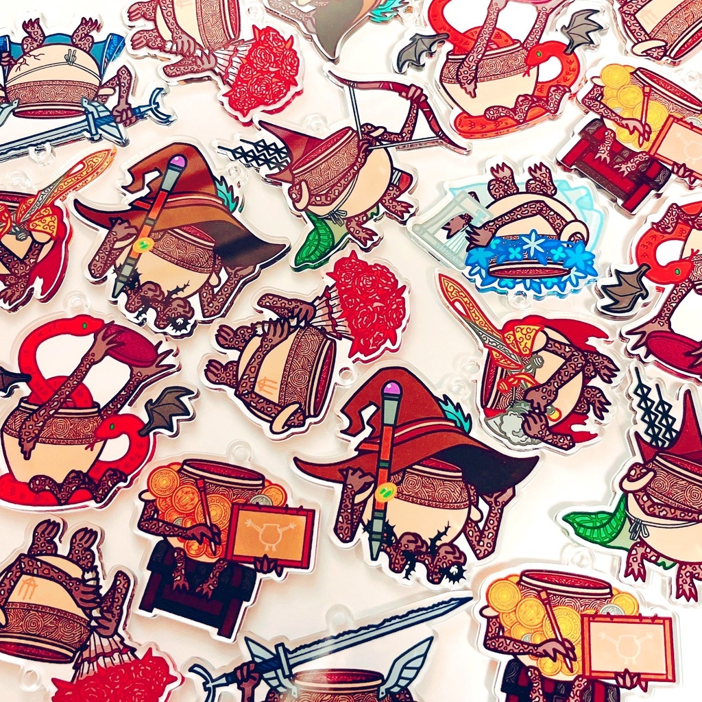 誰かに憧れる壺人アクリルキーホルダー【part1】