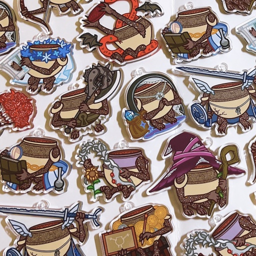 誰かに憧れる壺人アクリルキーホルダー【part3】