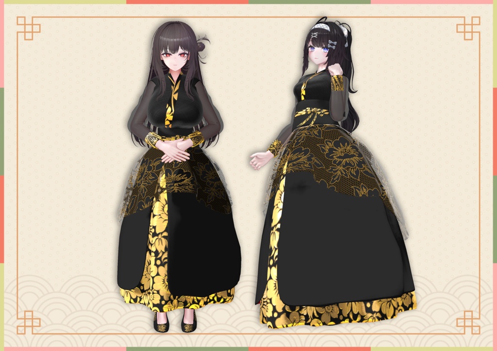 【7アバター対応】NoriBit Hanbok / 노리빛 한복