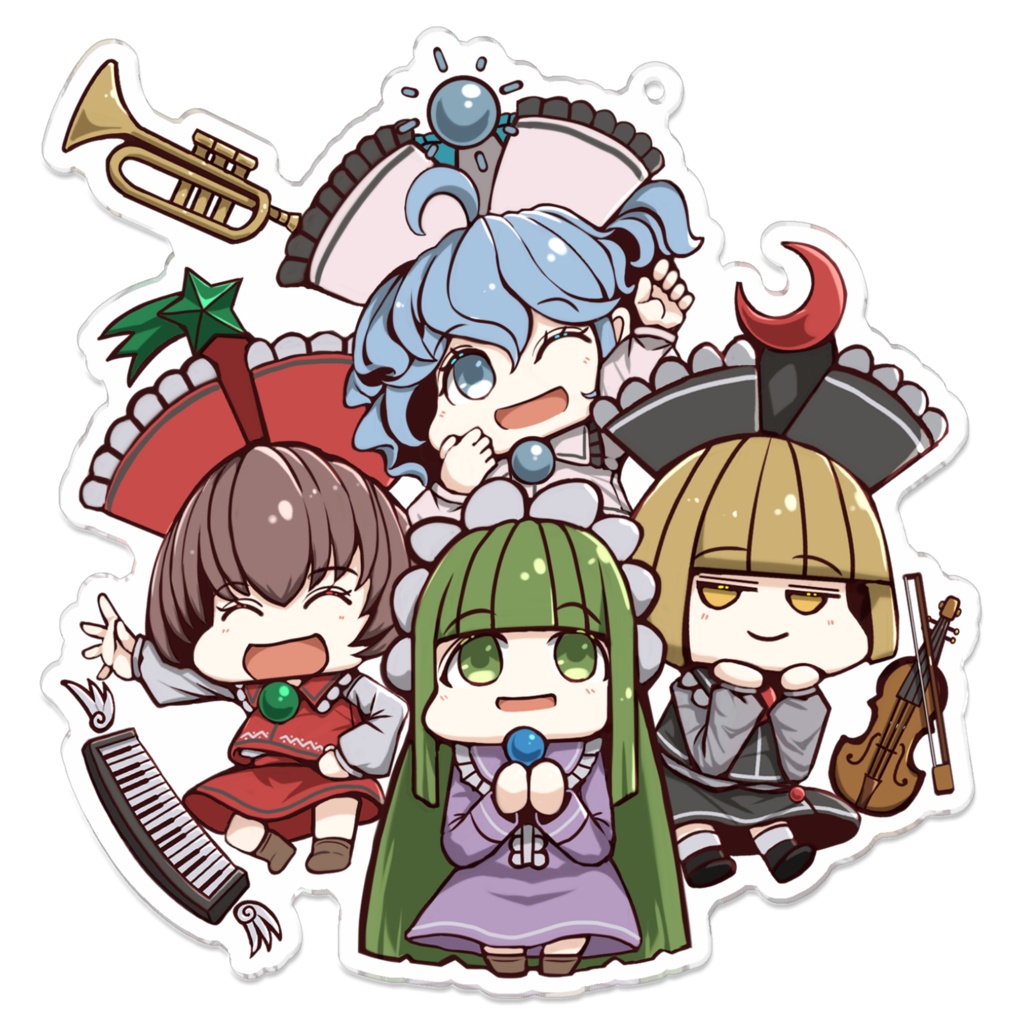 プリズムリバー四姉妹　アクリルキーホルダー