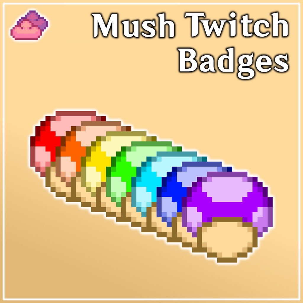 Twitch Badges - Mushrooms