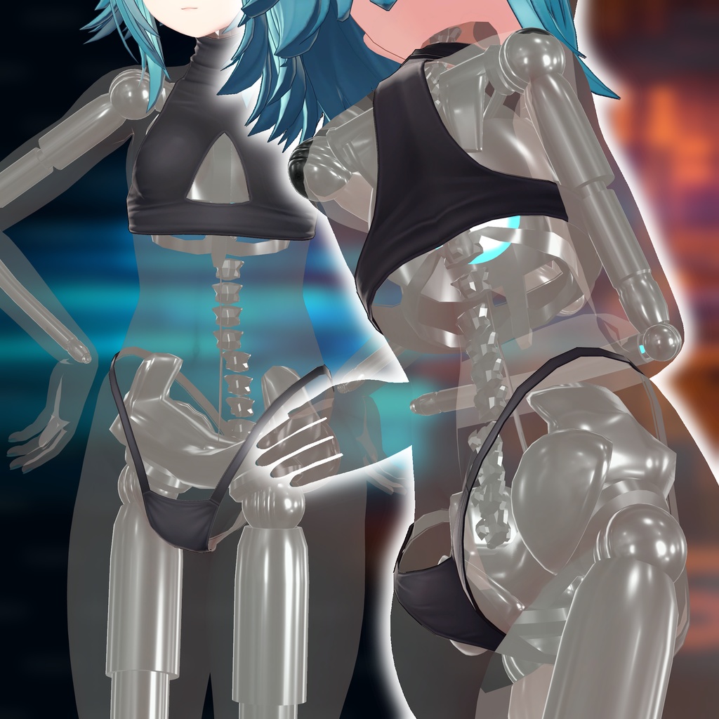 [竜胆] Simple Robot Skeleton for Rindo