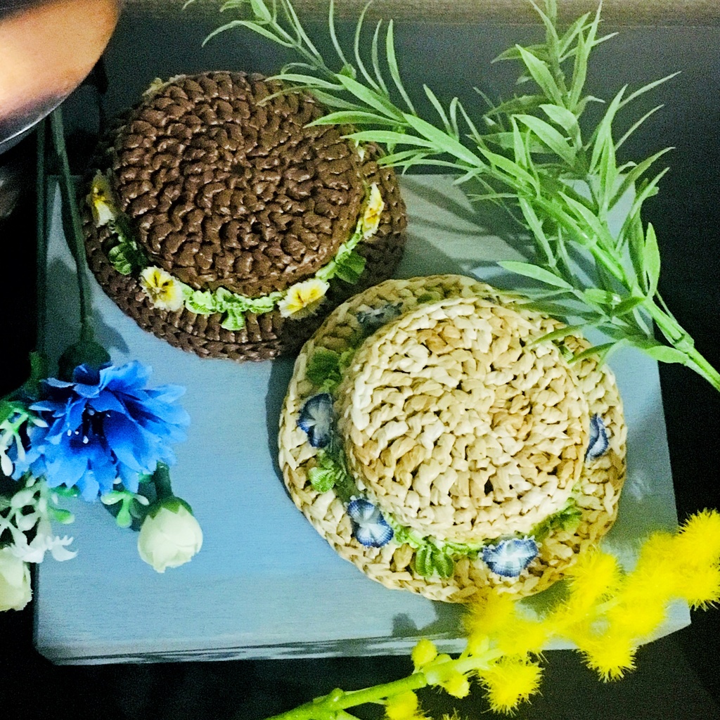 朝顔のカンカン帽