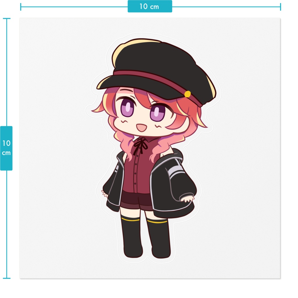 デフォルメ朱鷺村ステッカー3種