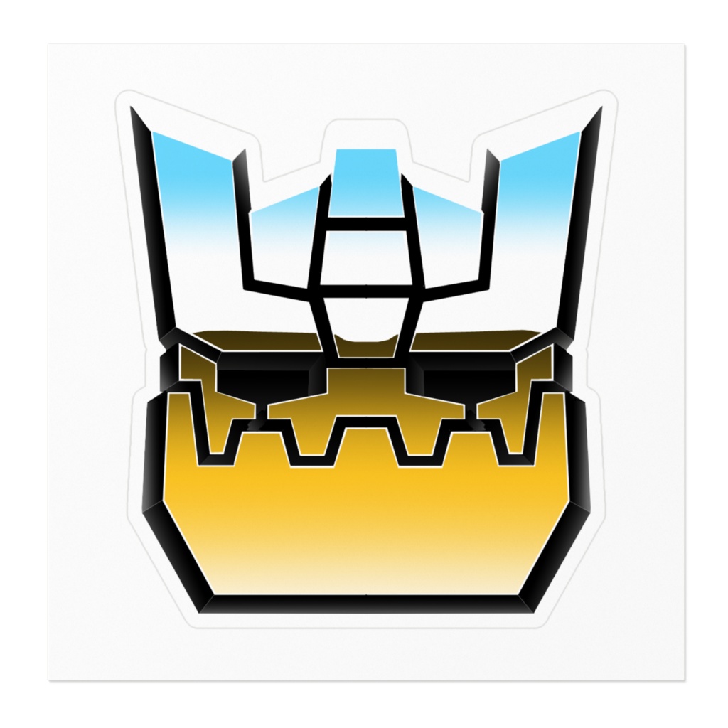 某ロボ風エムブレムステッカー