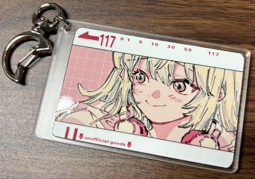 テレカ風アクリルキーホルダー