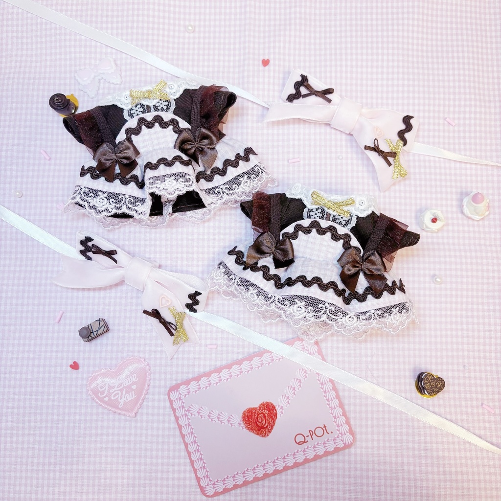 Valentine♡エプロンワンピース