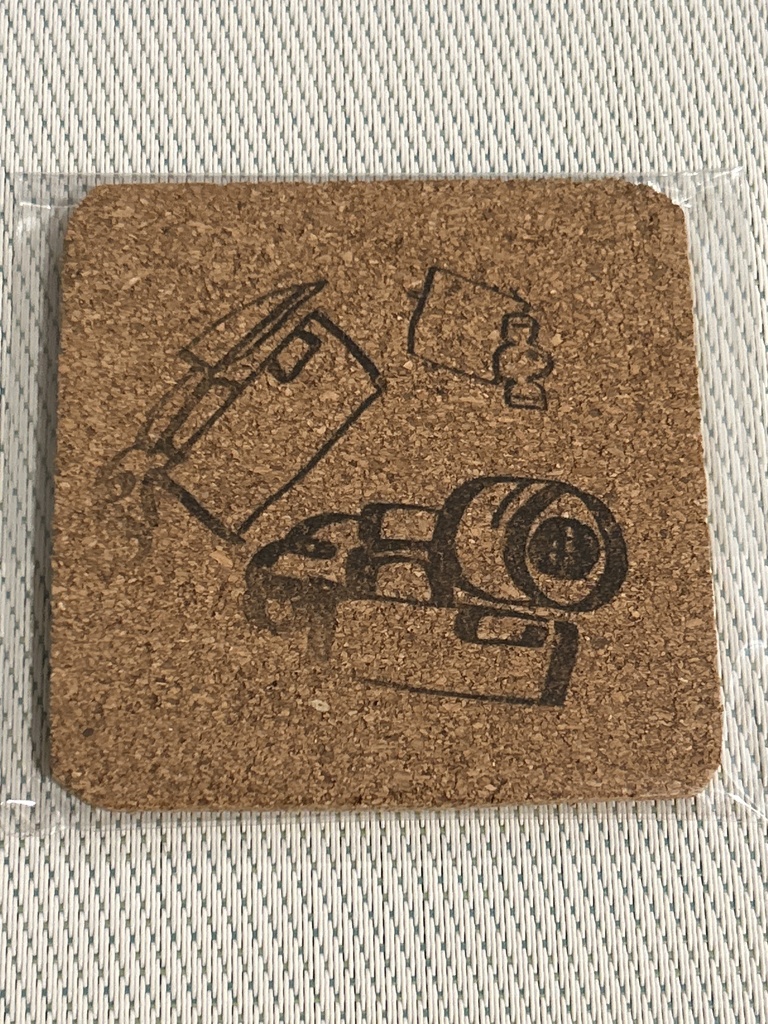 イラストコルクコースター(測定器)