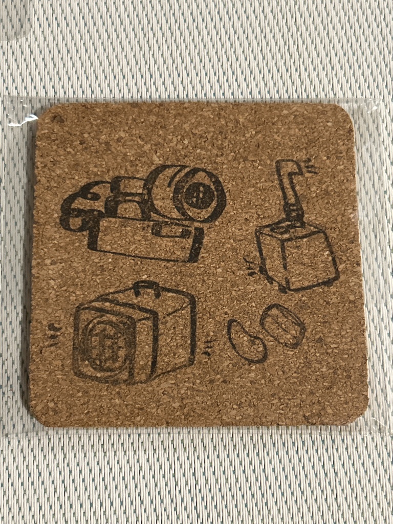 イラストコルクコースター(測定器)