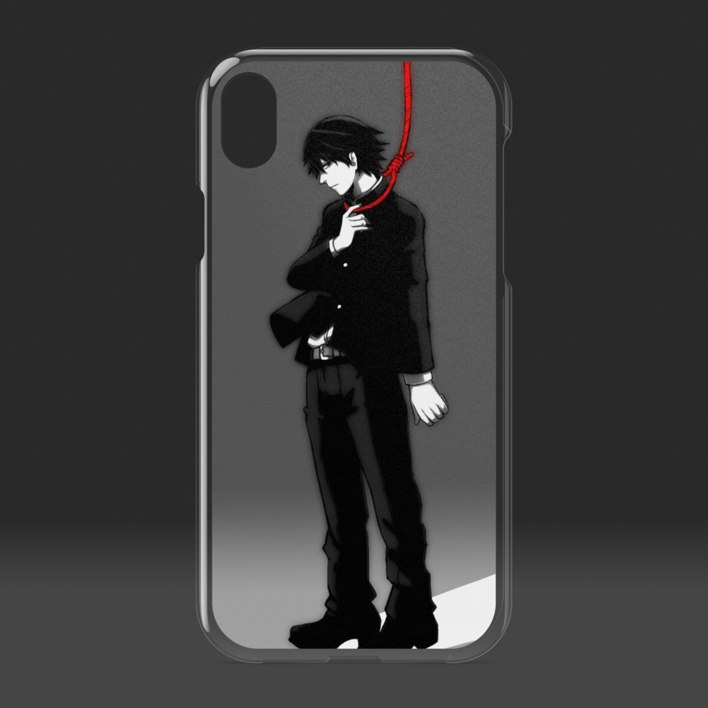 iPhoneケース(赤い縄。)