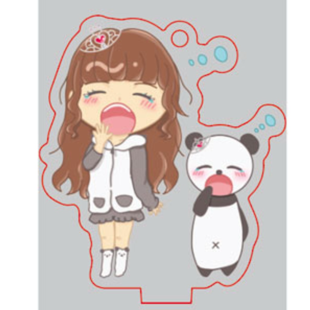 ねむねむみおんとパン♡パパン  スタンド付きアクキー