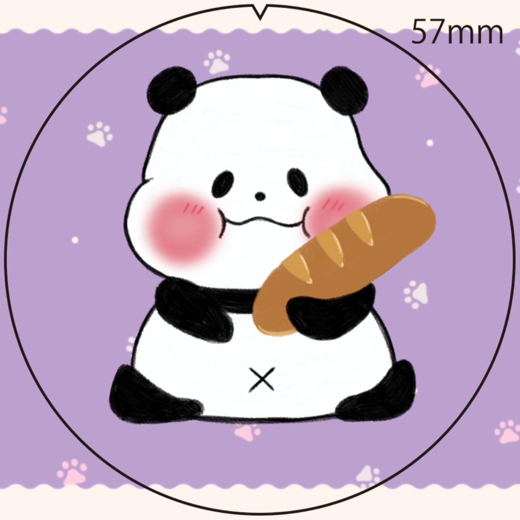 こペパンダ  缶バッチ